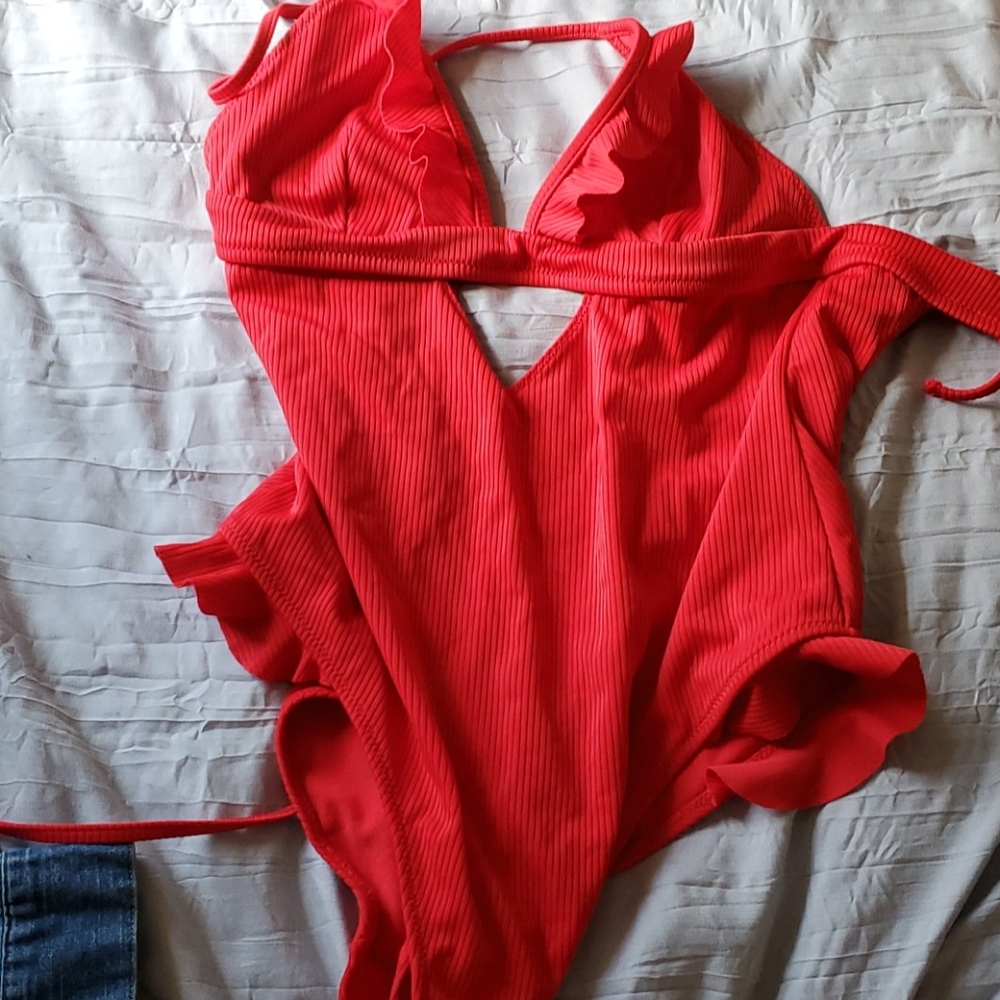 Red swimsuit never worn